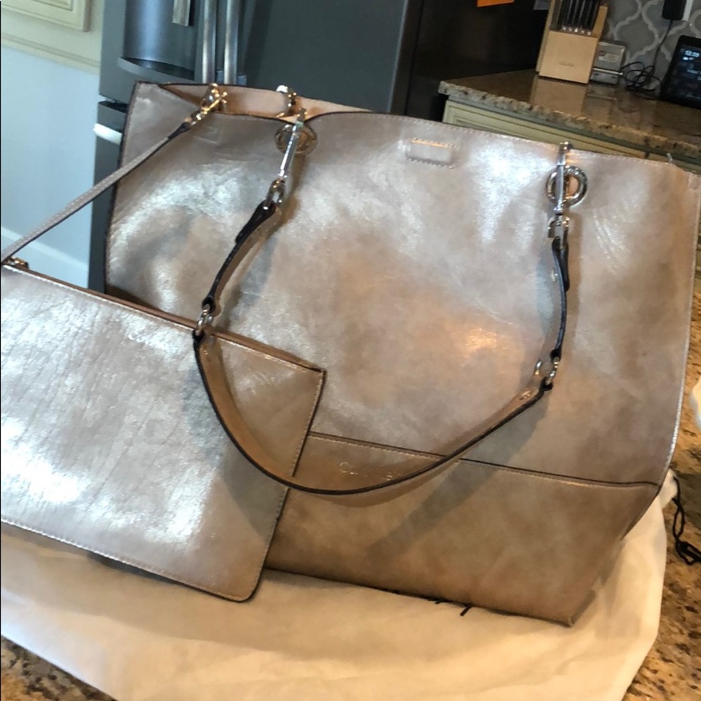 Large Calvin Klein reversible tote.